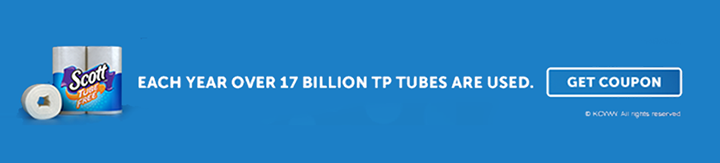 Each Year Over 17 Million TP tubes are used. Get a coupon for Scott(R) Tube Free TP.